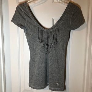 XS Abercrombie & Fitch Fringe Shirt